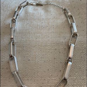 Silver statement necklace